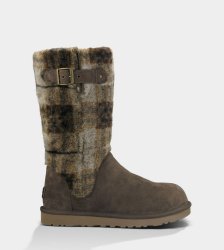 UGG Katerina Plaid Boots ESPRESSO