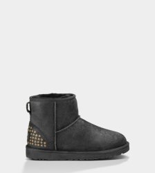 UGG Classic Mini Leather Studs BLACK Boots