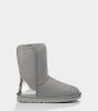 UGG Classic Short Metallic Patent Boots SHADOW GREY