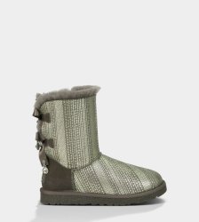 UGG® Bailey Bow Bling Boots GREY
