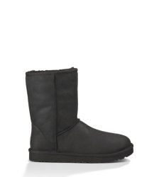UGG® CLASSIC SHORT LEATHER BLACK