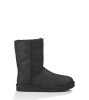 UGG® CLASSIC SHORT LEATHER BLACK