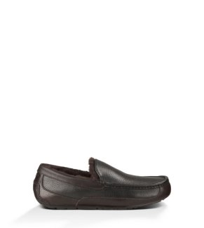 UGG® ASCOT SLIPPERS BLACK/CHINA TEA