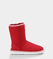 UGG Classic Short Hearts RED HOT