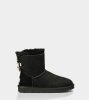 UGG® Mini Bailey Bow Stripe BLACK