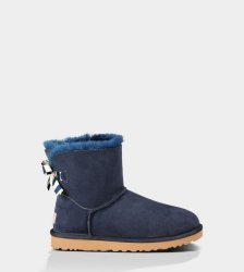 UGG Mini Bailey Bow Stripe NAVY