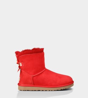 UGG Mini Bailey Bow Stripe RED
