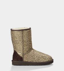 UGG Classic Short Metallic Leopard Calf Hair