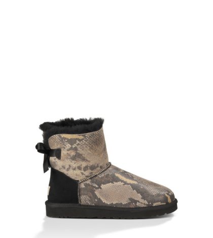 UGG MINI BAILEY BOW SNAKE Black