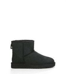 UGG® CLASSIC MINI LEATHER BLACK