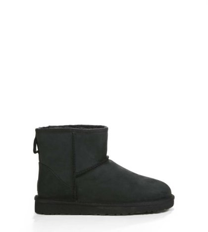 UGG® CLASSIC MINI LEATHER BLACK