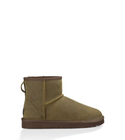 UGG® CLASSIC MINI LEATHER BURNT OLIVE