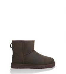 UGG CLASSIC MINI LEATHER CHESTNUT