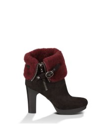 UGG SCARLETT BOOTS BLACK / OXBLOOD