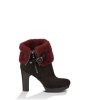 UGG SCARLETT BOOTS BLACK / OXBLOOD