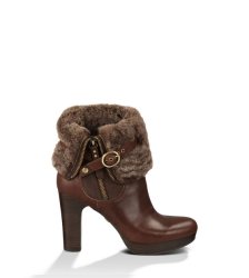 UGG SCARLETT BOOTS LEATHER JAVA
