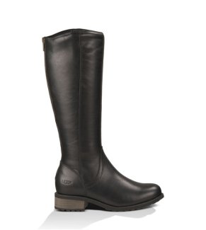 UGG SELDON BOOTS LEATHER BLACK