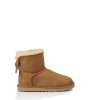 UGG® MINI BAILEY BOW CORDUROY CHESTNUT