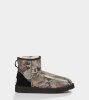 UGG CLASSIC MINI SHEEPSKIN SHORT BOOTS BLACK