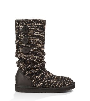 UGG® CLASSIC CARDY SEQUINS BOOTS BLACK
