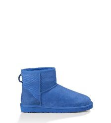 UGG® CLASSIC MINI EXOTIC SCALES BOOTS MARINE BLUE