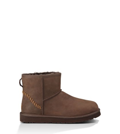 UGG CLASSIC MINI DECO BOOTS STOUT
