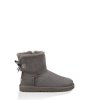 UGG® MINI BAILEY BOW SCALLOP CHARCOAL