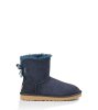 UGG® MINI BAILEY BOW SCALLOP NAVY