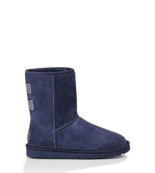 UGG CLASSIC SHORT CRYSTAL BOW PEACOAT