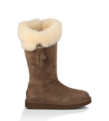 UGG PLUMDALE CHARM BOOTS ESPRESSO