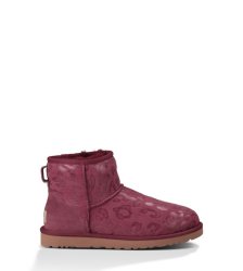 UGG® Classic Mini Leopard Boots OXBLOOD