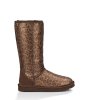 UGG® CLASSIC TALL GLITTER BOOTS BRONZE