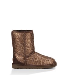 UGG® CLASSIC SHORT GLITTER BOOTS BRONZE