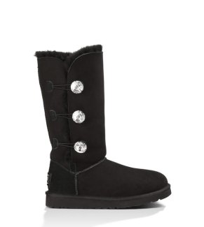 UGG Bailey Button Bling Triplet BLACK