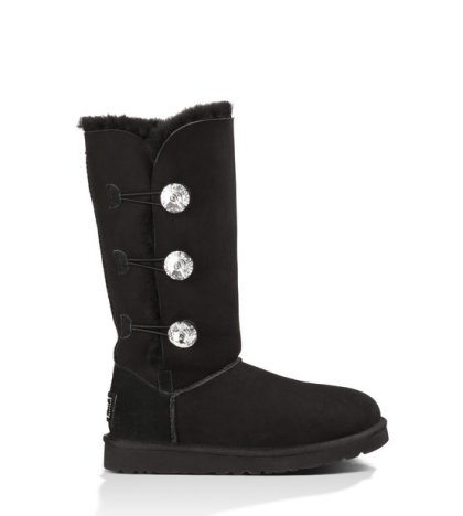 UGG Bailey Button Bling Triplet BLACK