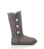 UGG Bailey Button Bling Triplet CHARCOAL
