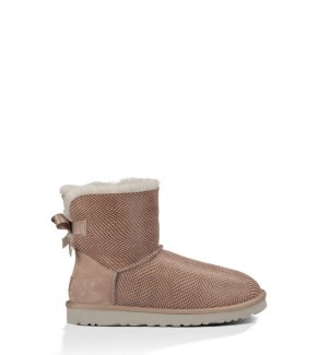 UGG Mini Bailey Bow Shiny Reptile SEAL