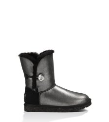 UGG® BAILEY BUTTON BLING SHIMMER BOOTS BLACK