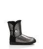 UGG® BAILEY BUTTON BLING SHIMMER BOOTS BLACK