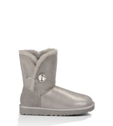UGG BAILEY BUTTON BLING SHIMMER GREY