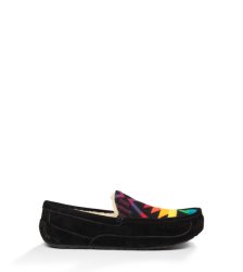 UGG ASCOT PENDLETON SLIPPERS BLACK