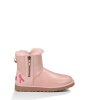 UGG SHINY CLASSIC MINI DOUBLE ZIP CANCER AWARENESS