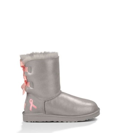 UGG SHINY BAILEY BOW CANCER AWARENESS BOOTS