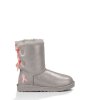 UGG SHINY BAILEY BOW CANCER AWARENESS BOOTS