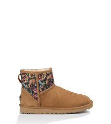 UGG Classic Mini Floral Grunge CHESTNUT