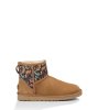 UGG Classic Mini Floral Grunge CHESTNUT