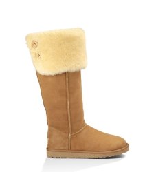 UGG Over The Knee Bailey Button CHESTNUT