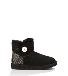 UGG® MINI BAILEY BUTTON PERLA BLACK