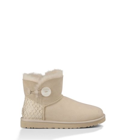 UGG MINI BAILEY BUTTON PERLA CREAM