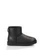 UGG® CLASSIC MINI WOVEN BOOTS BLACK